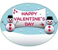 Snowman's Valentine Eng Ver sticker #10002824