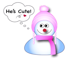 Snowman's Valentine Eng Ver sticker #10002827