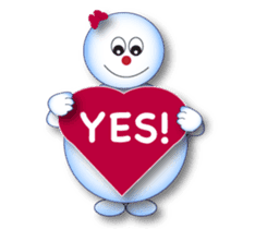 Snowman's Valentine Eng Ver sticker #10002833
