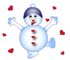 Snowman's Valentine Eng Ver sticker #10002834
