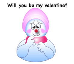 Snowman's Valentine Eng Ver sticker #10002837