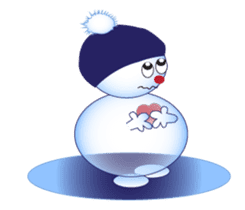 Snowman's Valentine Eng Ver sticker #10002841