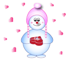 Snowman's Valentine Eng Ver sticker #10002844