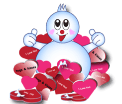 Snowman's Valentine Eng Ver sticker #10002858