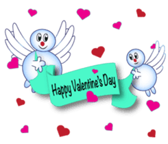 Snowman's Valentine Eng Ver sticker #10002860