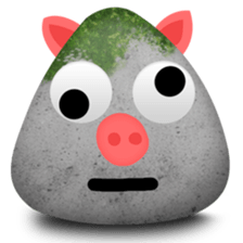 Mossy The Rock sticker #10003085