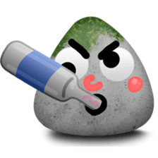 Mossy The Rock sticker #10003098