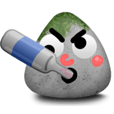 Mossy The Rock sticker #10003098