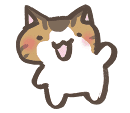 Daily life of a cat in Hana and Roron sticker #10004104
