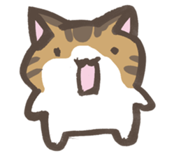 Daily life of a cat in Hana and Roron sticker #10004105