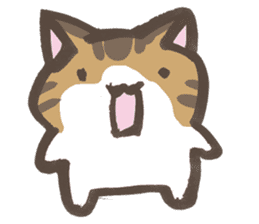 Daily life of a cat in Hana and Roron sticker #10004105