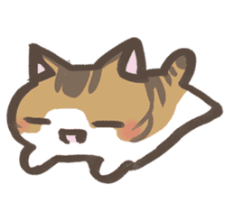 Daily life of a cat in Hana and Roron sticker #10004106
