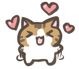 Daily life of a cat in Hana and Roron sticker #10004108