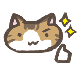 Daily life of a cat in Hana and Roron sticker #10004109