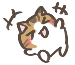 Daily life of a cat in Hana and Roron sticker #10004110