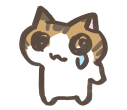 Daily life of a cat in Hana and Roron sticker #10004111