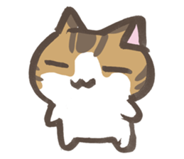 Daily life of a cat in Hana and Roron sticker #10004112