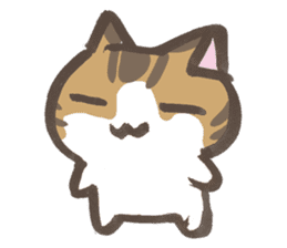 Daily life of a cat in Hana and Roron sticker #10004112