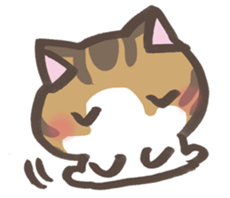 Daily life of a cat in Hana and Roron sticker #10004116