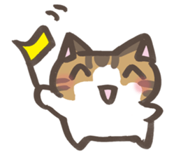 Daily life of a cat in Hana and Roron sticker #10004117