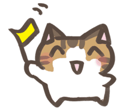 Daily life of a cat in Hana and Roron sticker #10004117