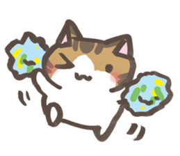 Daily life of a cat in Hana and Roron sticker #10004118
