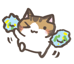 Daily life of a cat in Hana and Roron sticker #10004118