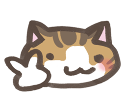 Daily life of a cat in Hana and Roron sticker #10004123