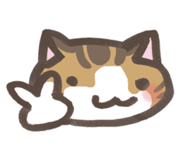 Daily life of a cat in Hana and Roron sticker #10004123