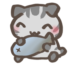 Daily life of a cat in Hana and Roron sticker #10004128