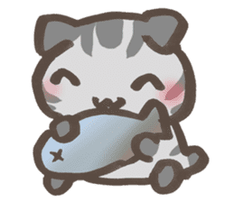 Daily life of a cat in Hana and Roron sticker #10004128