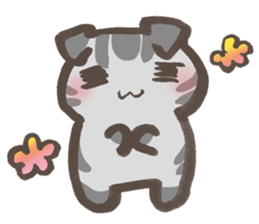 Daily life of a cat in Hana and Roron sticker #10004130