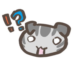 Daily life of a cat in Hana and Roron sticker #10004134