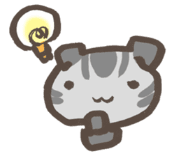 Daily life of a cat in Hana and Roron sticker #10004135