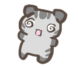 Daily life of a cat in Hana and Roron sticker #10004137