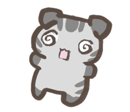 Daily life of a cat in Hana and Roron sticker #10004137