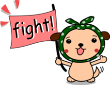 Scarf dog sticker #10004234