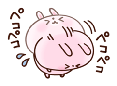 cushioning-words rabbit sticker #10004832