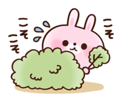 cushioning-words rabbit sticker #10004833
