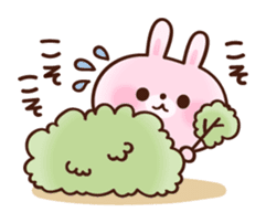 cushioning-words rabbit sticker #10004833