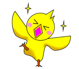 A chick and egg(English) sticker #10004907