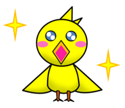 A chick and egg(English) sticker #10004908