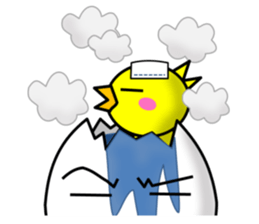 A chick and egg(English) sticker #10004914