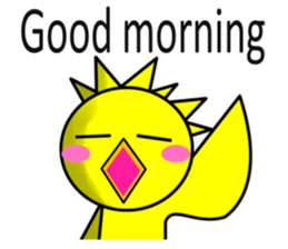 A chick and egg(English) sticker #10004918