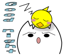 A chick and egg(English) sticker #10004919