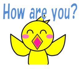 A chick and egg(English) sticker #10004921