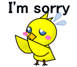 A chick and egg(English) sticker #10004922