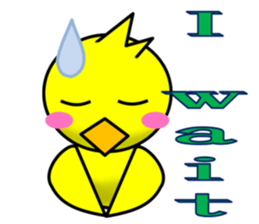 A chick and egg(English) sticker #10004923