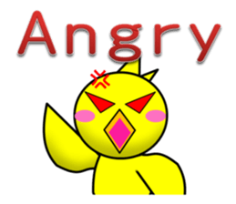 A chick and egg(English) sticker #10004924