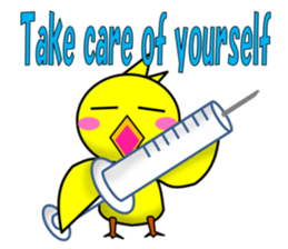 A chick and egg(English) sticker #10004932